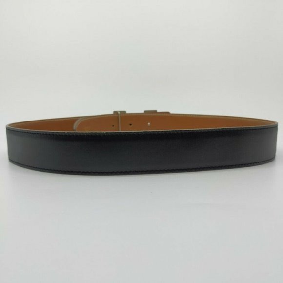 Authentic Hermes H Silver Buckle Reversible Belt main image 6